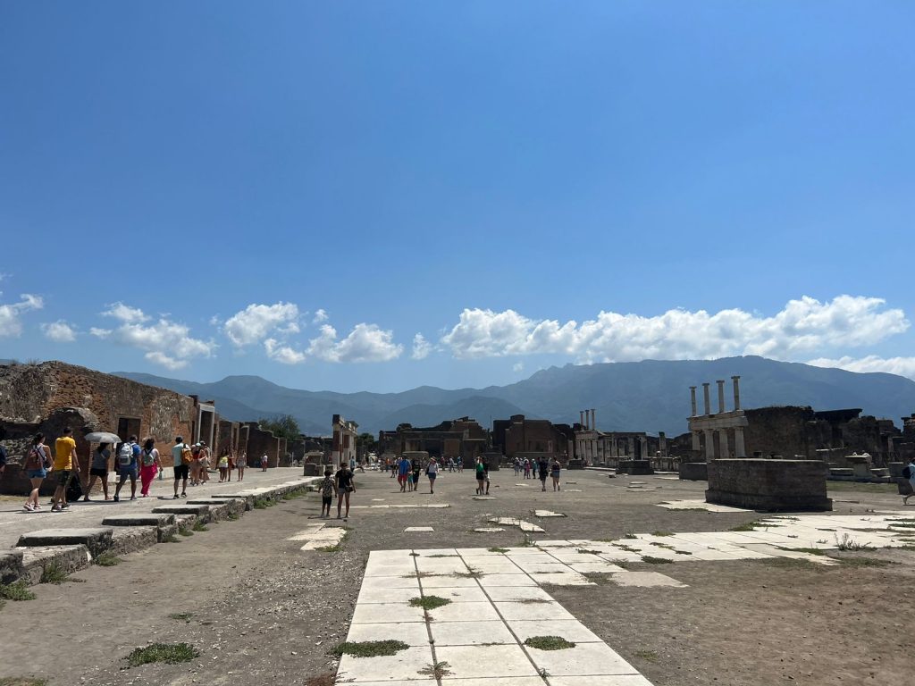 View of Vesuvius from Pompeii