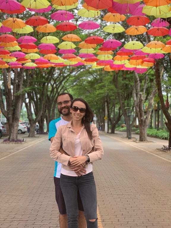 Umbrella Street in Holambra