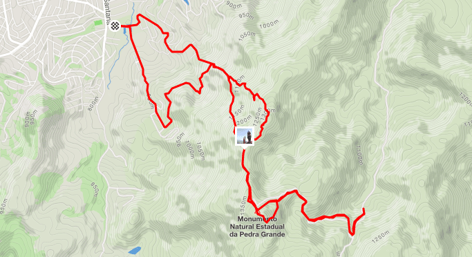 Map of Pedra Grande, Atibaia