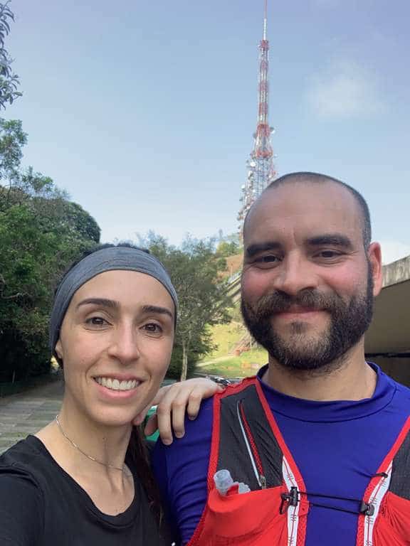 A Bela e o Bigode at the antenna on Pico do Jaraguá