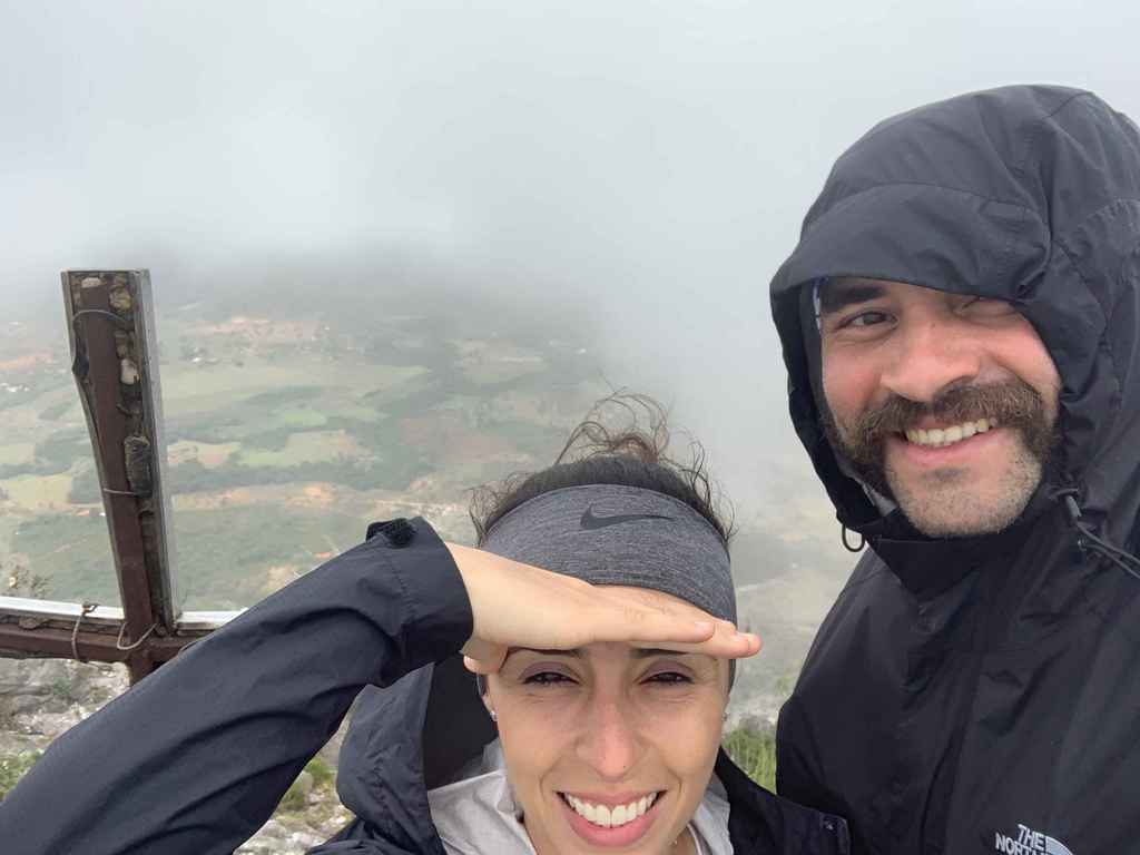 Pico da Lapinha shrouded in fog