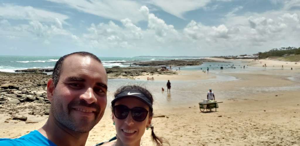 Natural pools at Barra do Cunhaú
