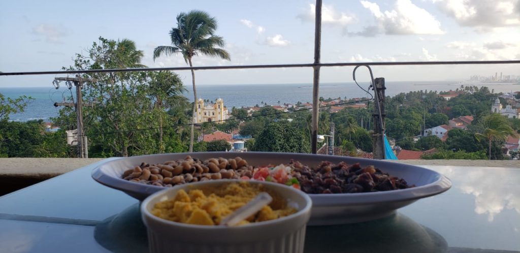 Arrumadinho de charque at Mirante Bar e Restaurante, Olinda, Brazil