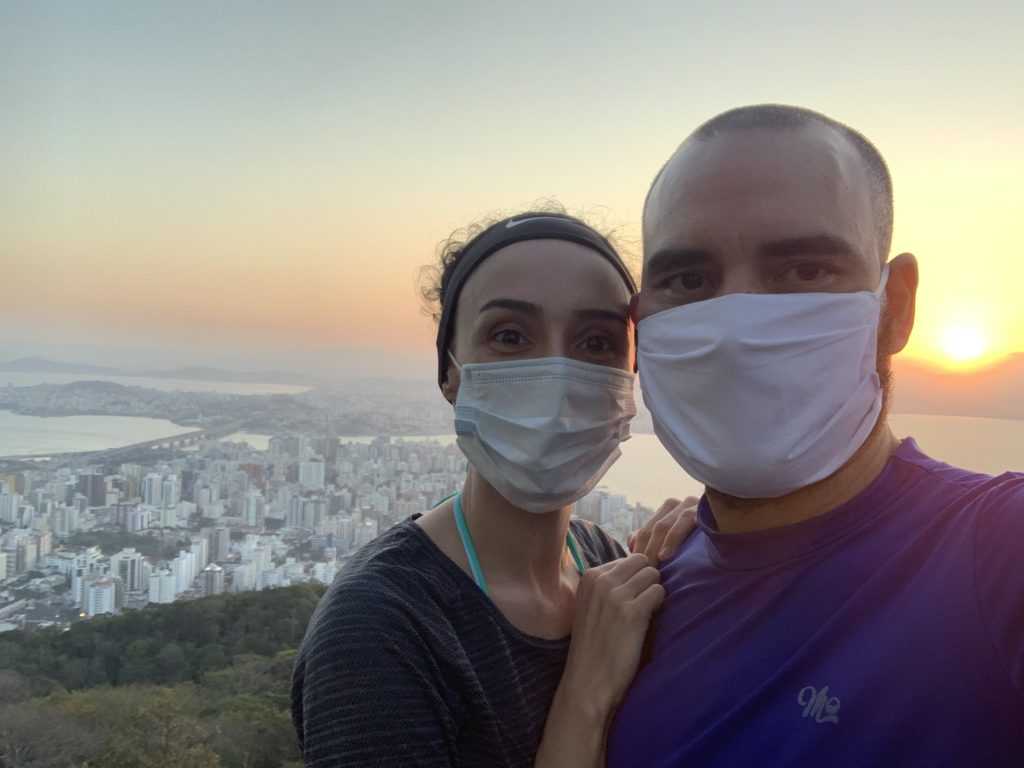Stunning view of the three bridges from Morro da Cruz