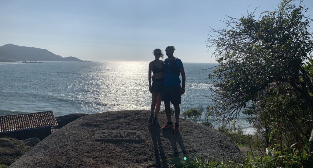 Trying to catch some sun at Praia do Gravatá