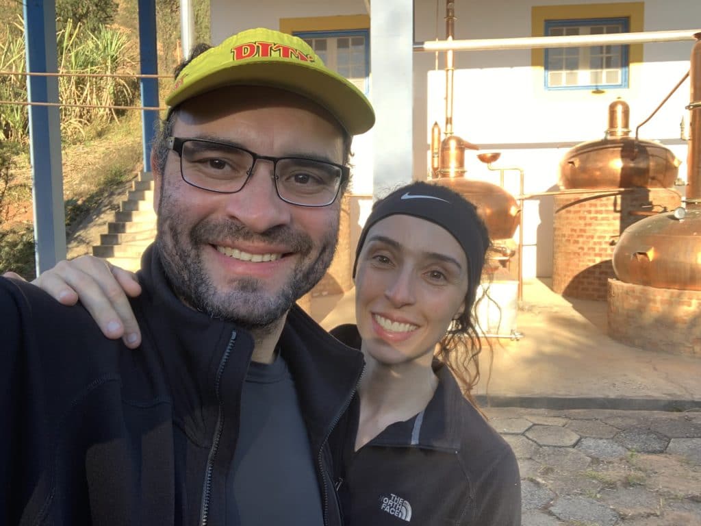 Where the cachaça is separated from the alcohol