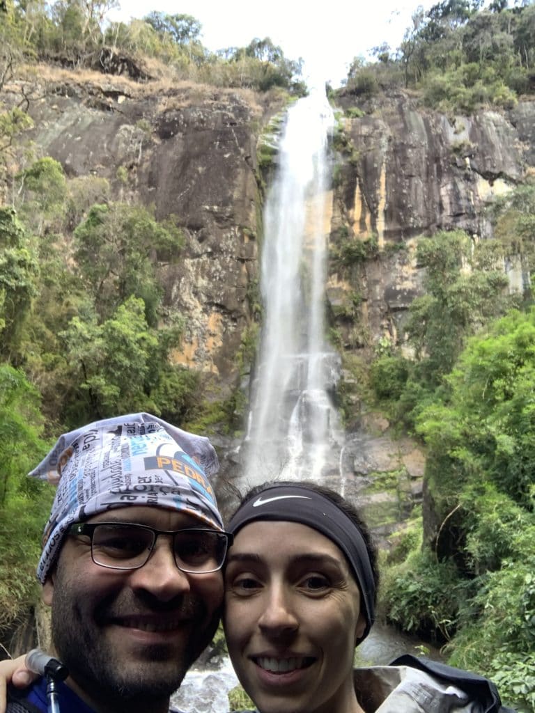 100-meter waterfall drop
