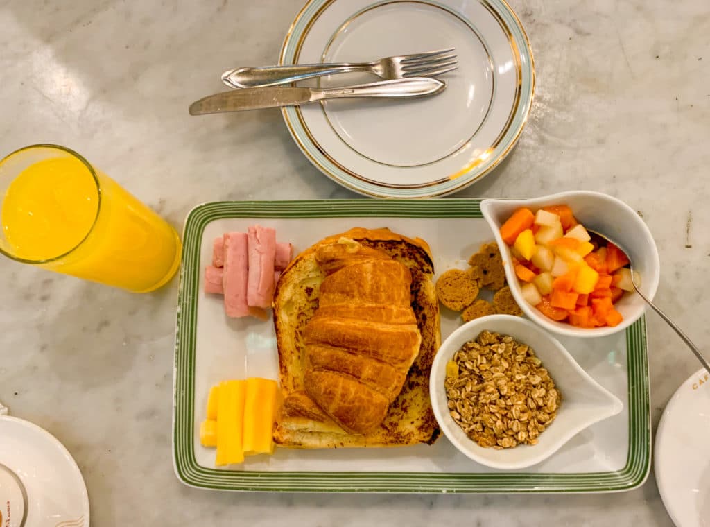 Breakfast for two at Confeitaria Colombo