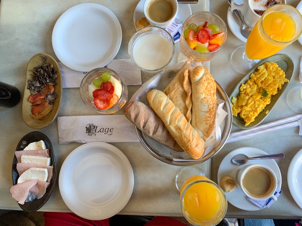 A fantastic breakfast at Parque Lage, one of our top picks for where to eat in Rio