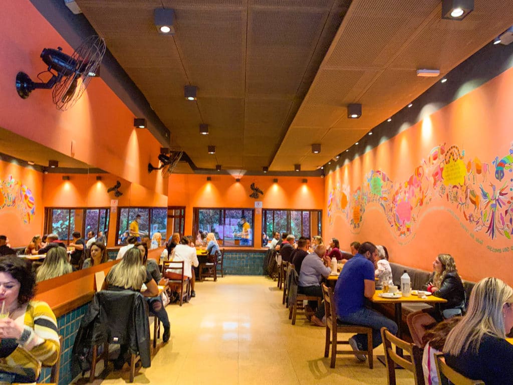 The dining room and table layout