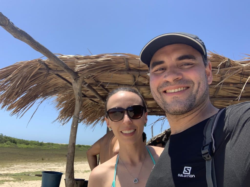 The shack where we had lunch at Praia do Amor