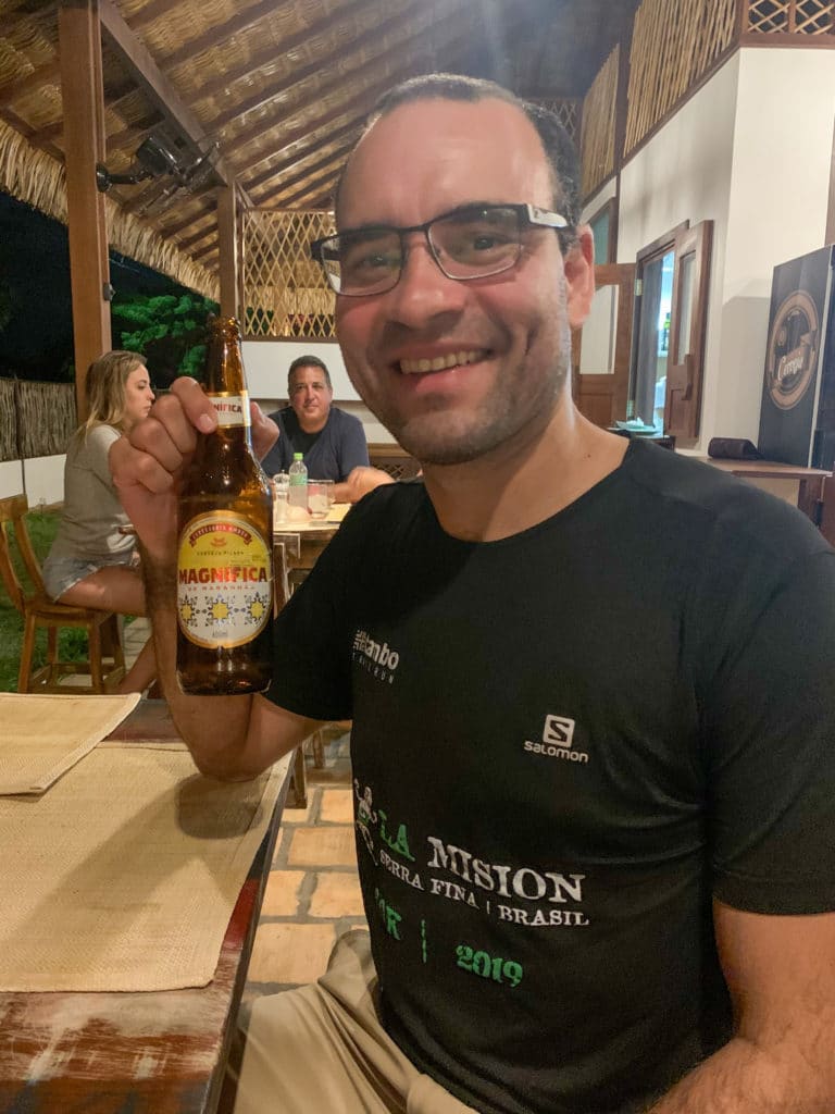 Andrey with his Cerveja Magnífica