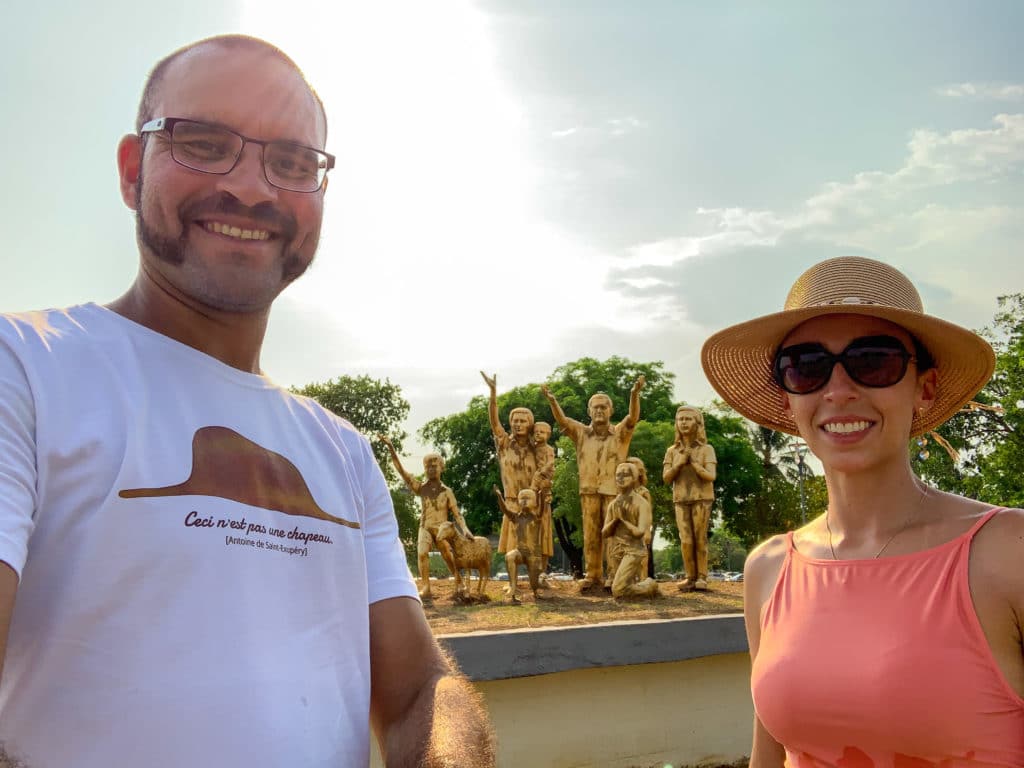 Monument honoring the pioneers of Palmas
