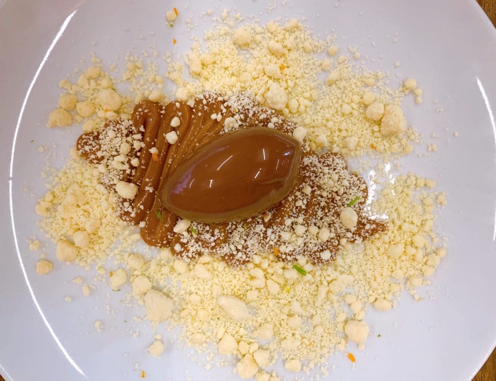 Chocolate dessert with a bold, distinctive flavor