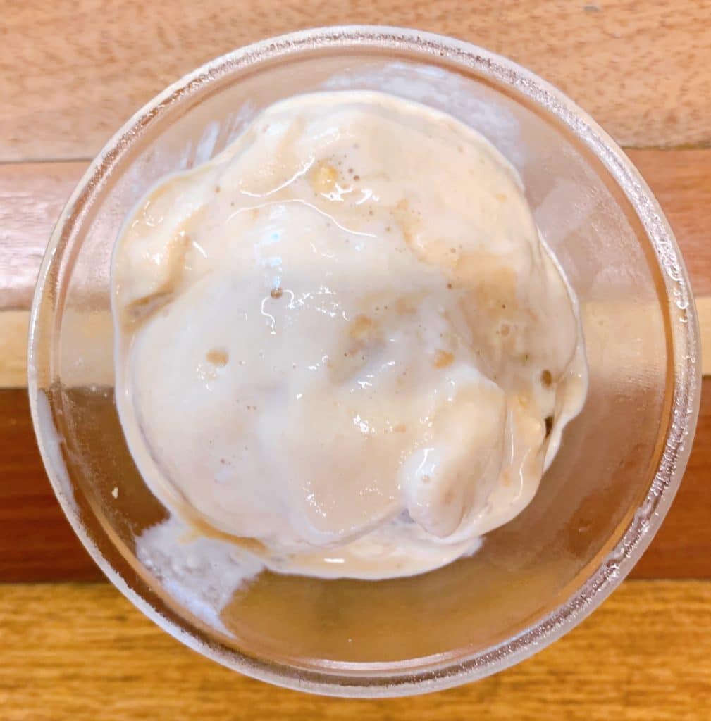 Delicious rapadura ice cream