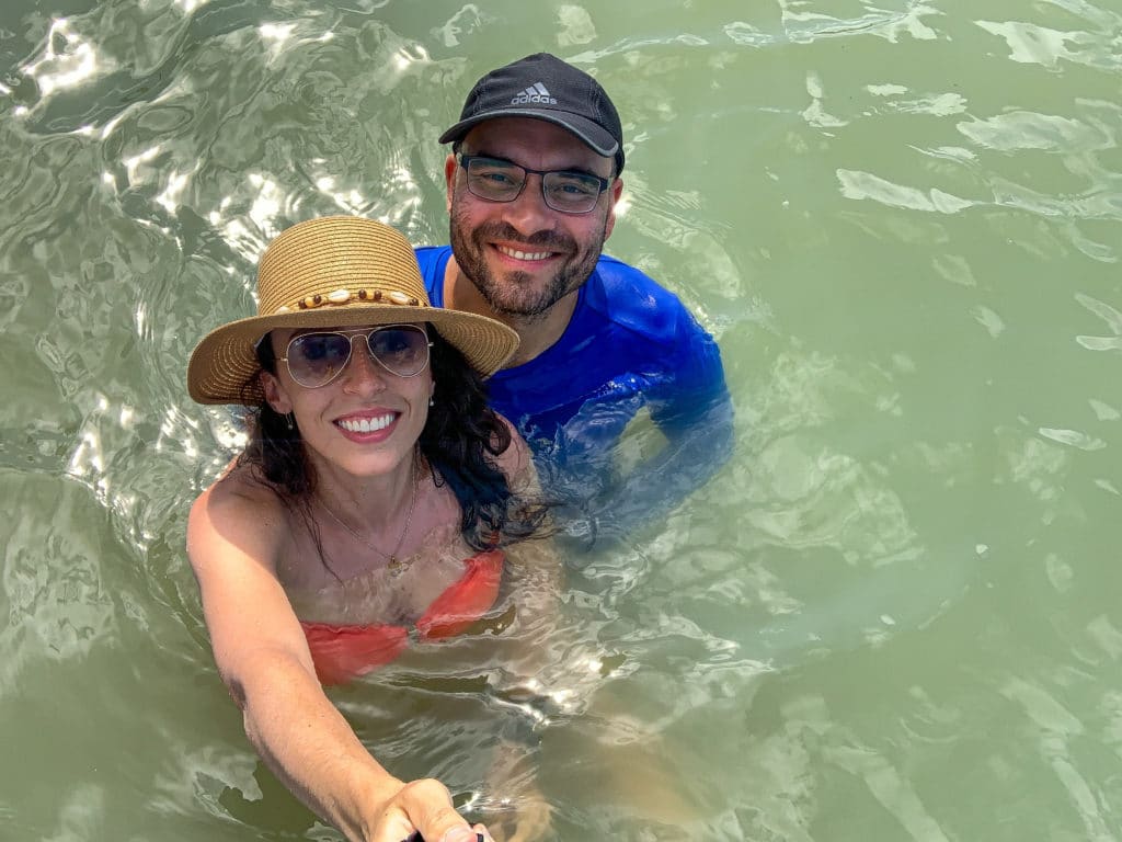 Carneiros — warm, greenish water perfect for swimming