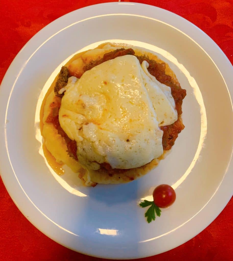 Parmigiana with mashed potatoes, a Palmas food tip