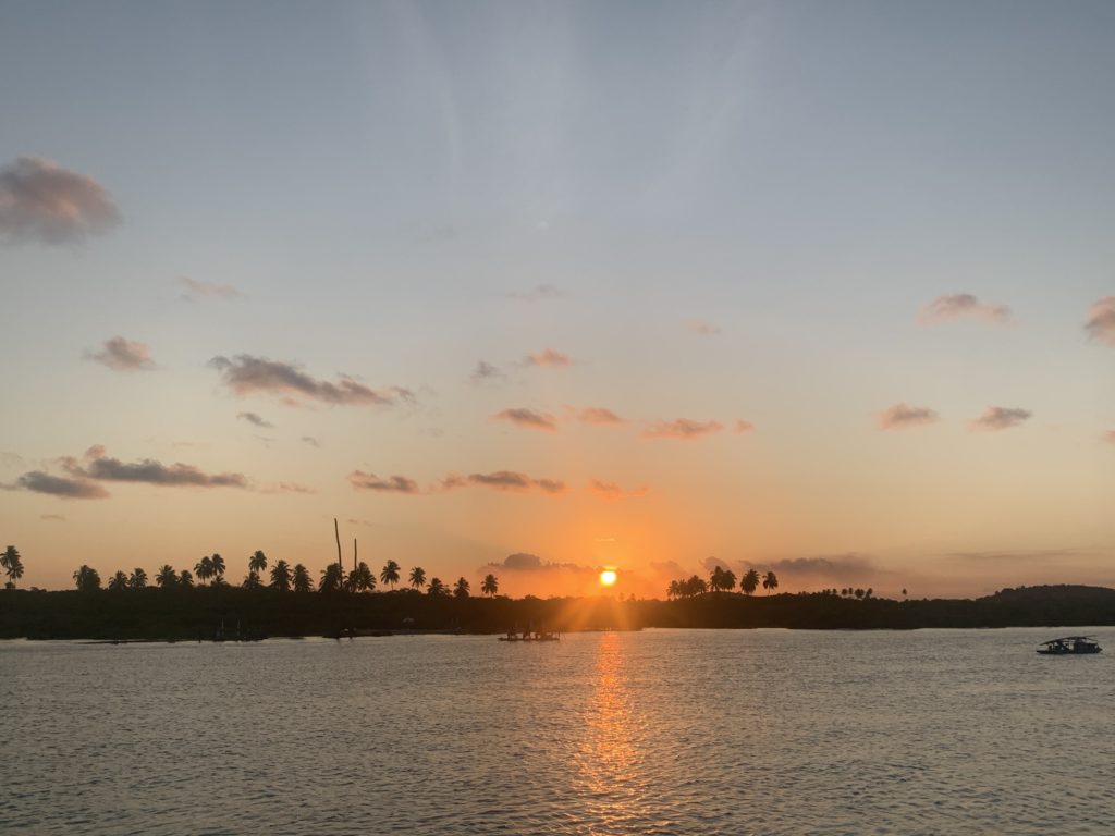 Sunset at Pontal do Maracaípe, Porto de Galinhas, Brazil