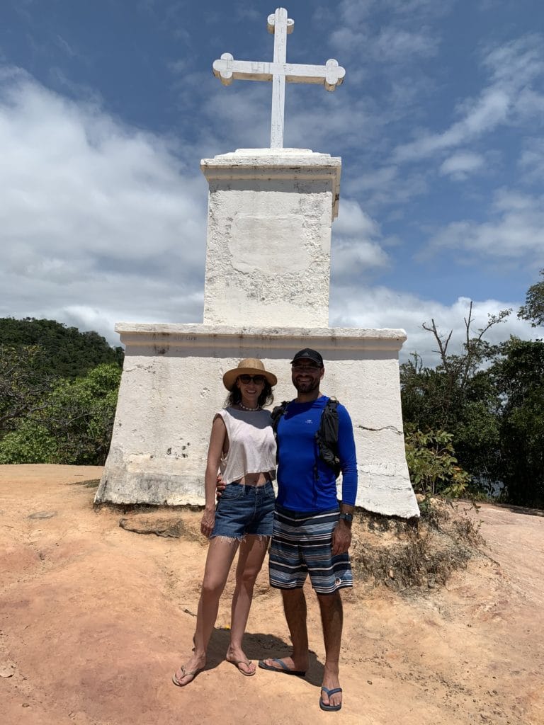 Morro da Cruz on the boat tour at Carneiros
