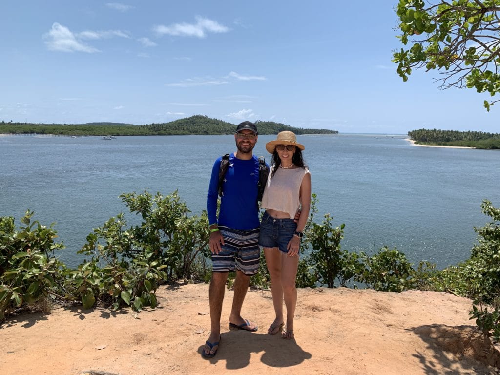 The “Jacaré” rock formation on the island
