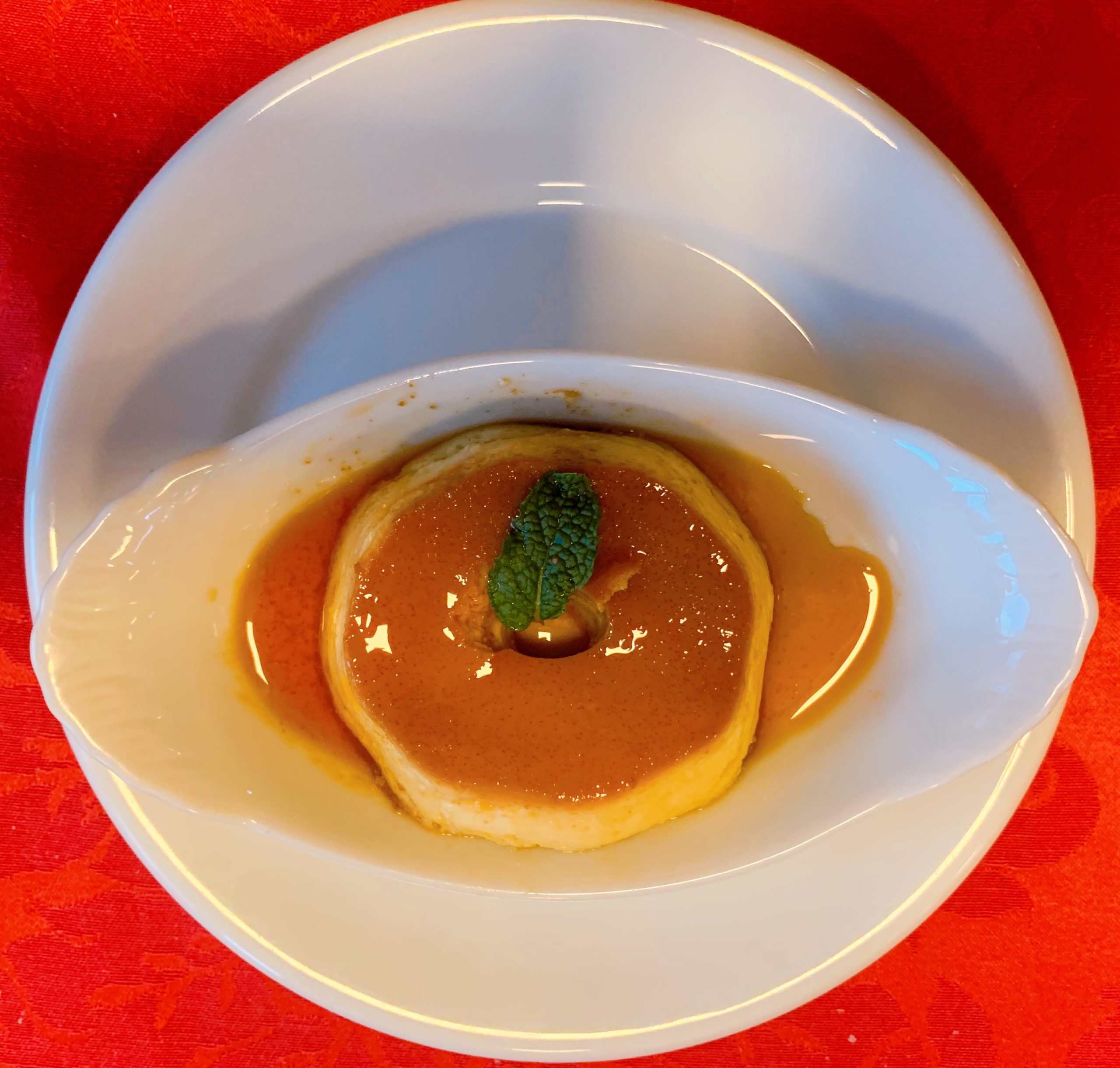 Pudim dessert at Restaurante Palazzo