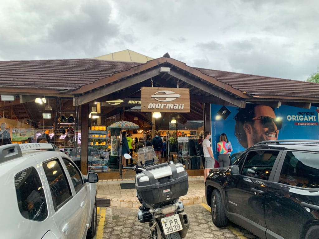 Entrance to the Mormaii store in Garopaba