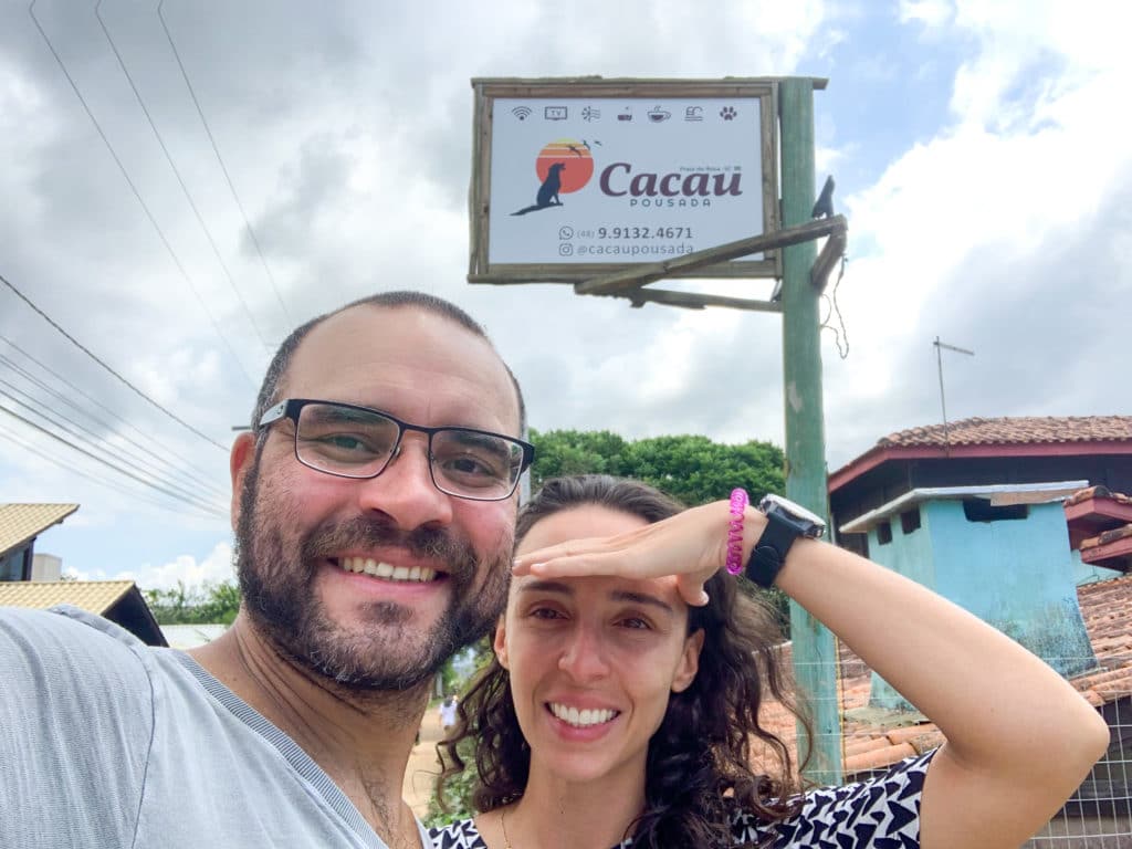 We stayed at Pousada Cacau at Praia do Rosa