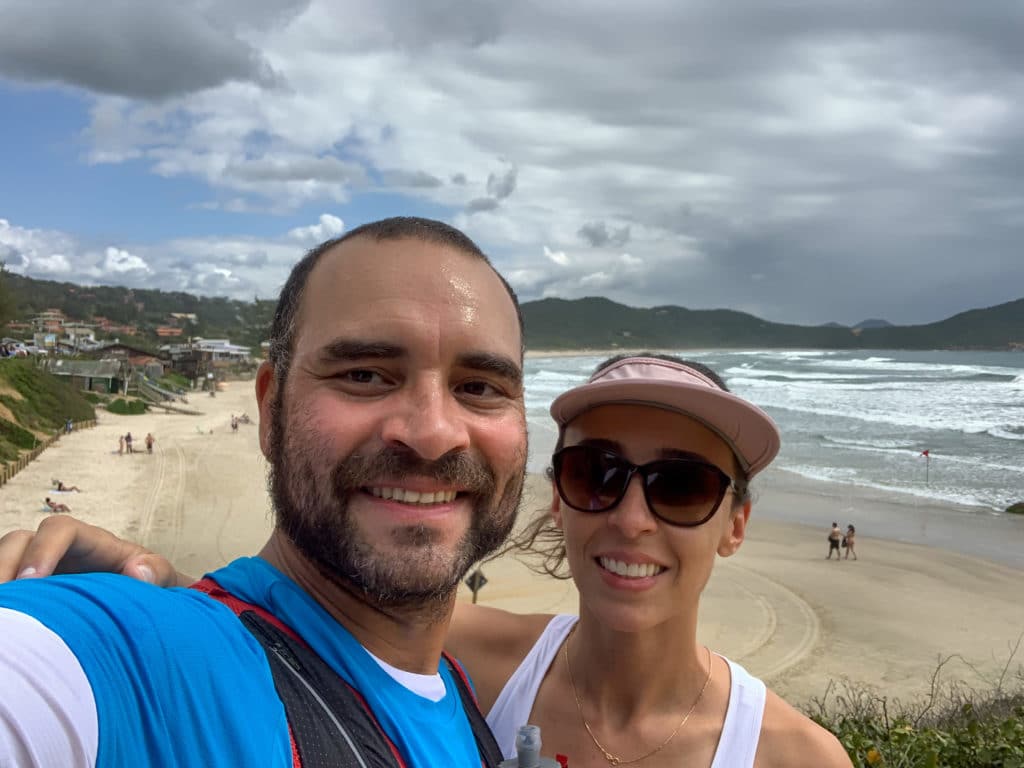 Praia do Rosa Sul, the view from the climb up the road