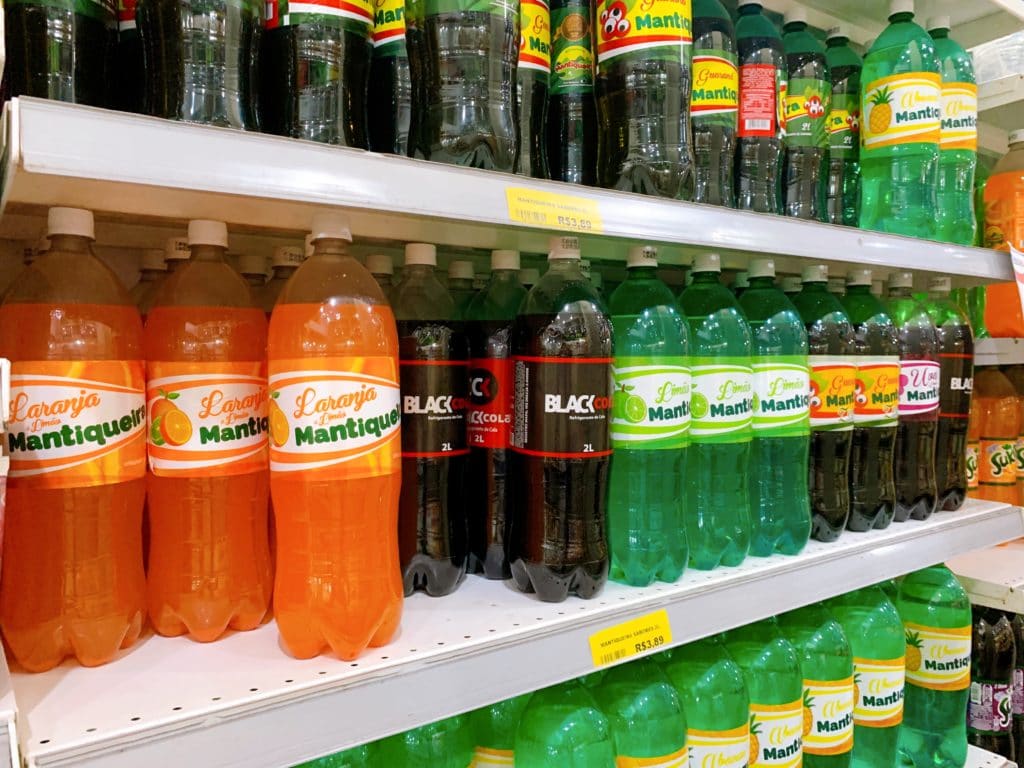 Refrigerante Mantiqueira in its various flavors