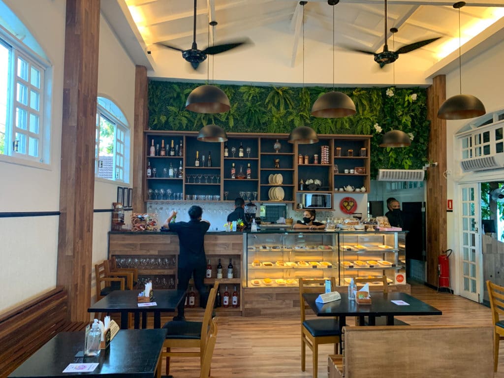 Dining room at Green Garden Café