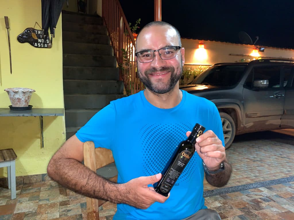 Andrey with Olibi olive oil
