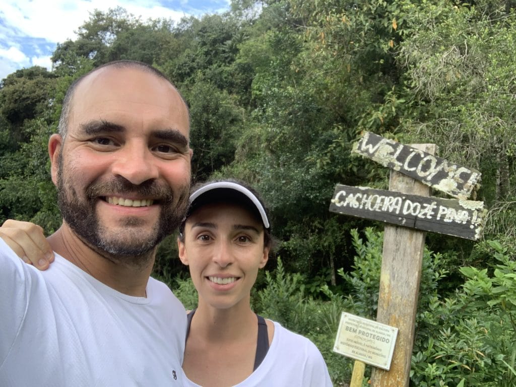 Sign at the entrance to Cachoeira do Zé Pena