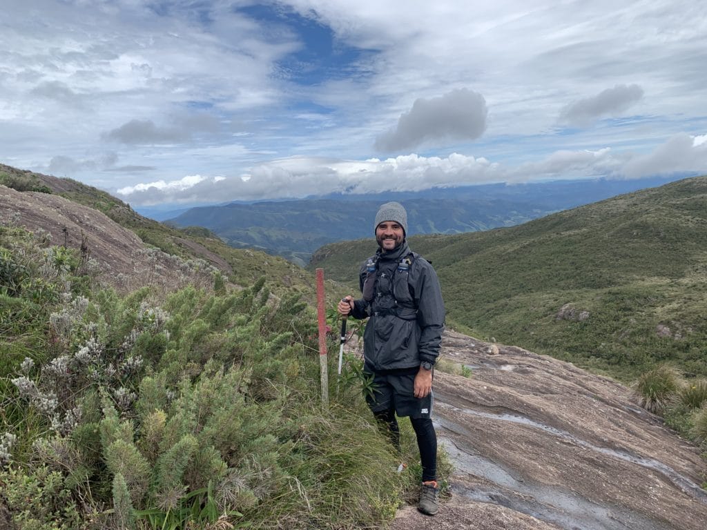 Red posts marking the trail, Itatiaia National Park