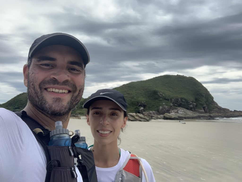 Approaching Morro do Sabão from the beach