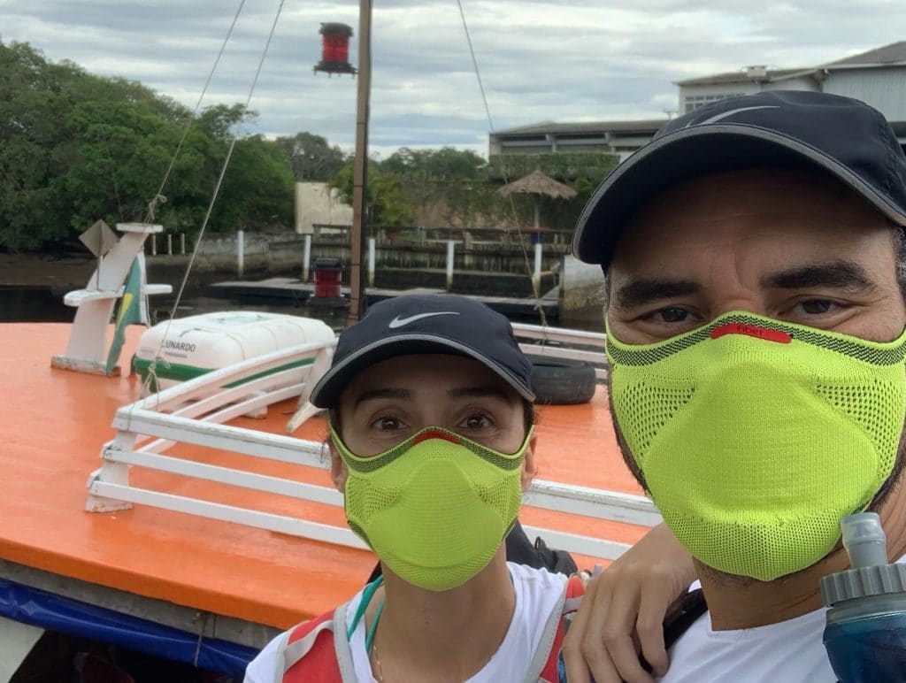 Minutes before boarding the boat to Ilha do Mel