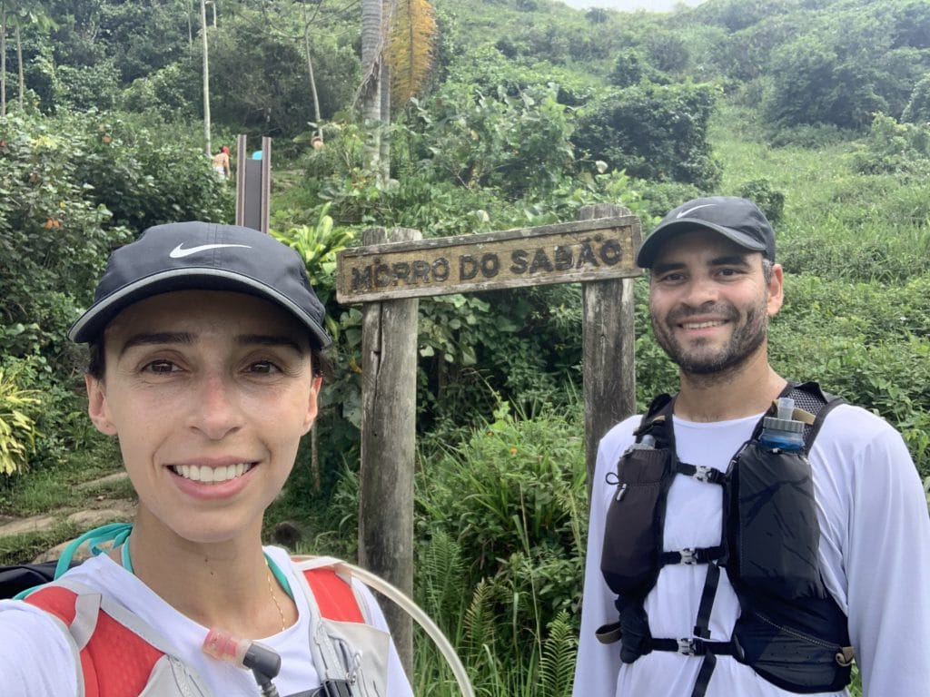 Start of the climb up Morro do Sabão
