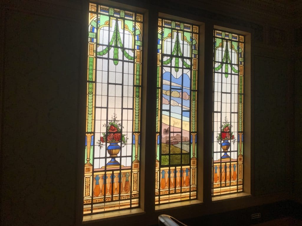 Stained-glass windows of the mansion