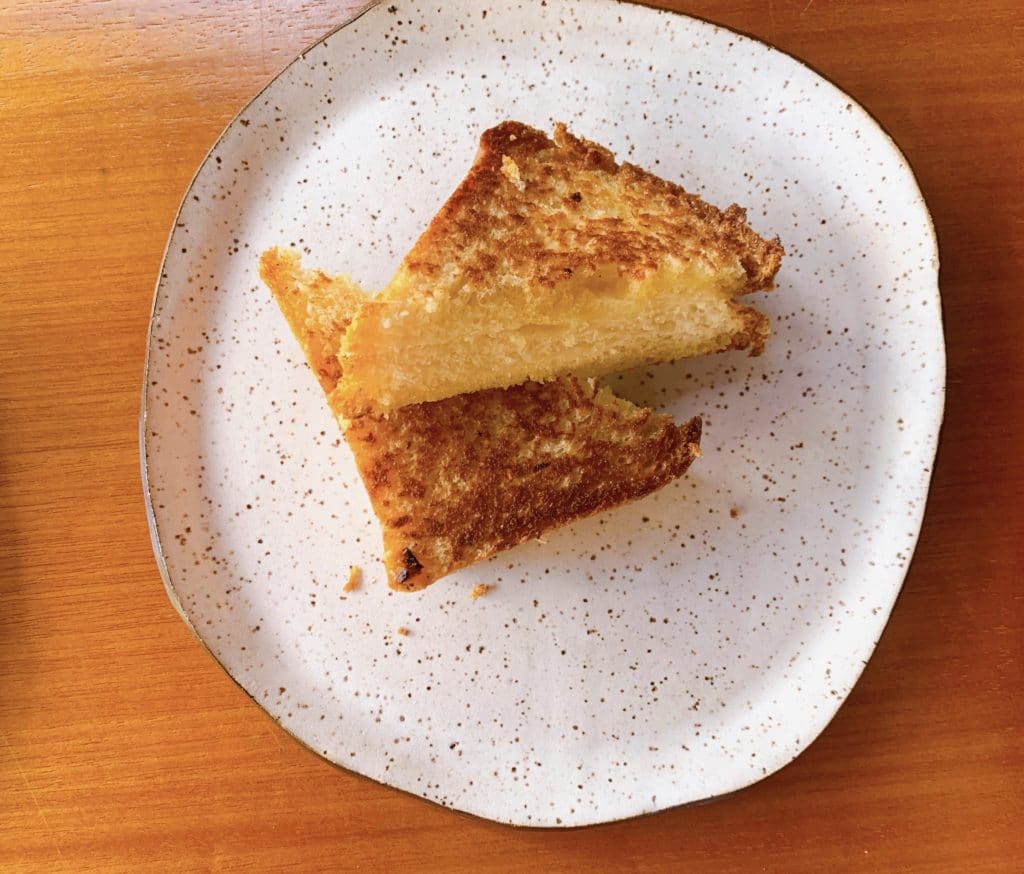 Griddled brioche at Empório Santa Angela