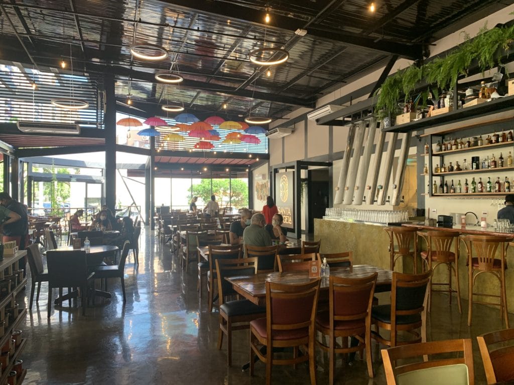 Indoor dining room
