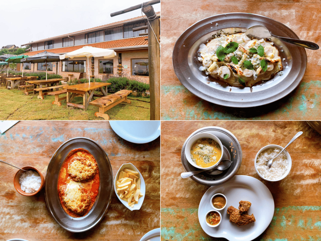 Manjericampos Restaurante and its dishes