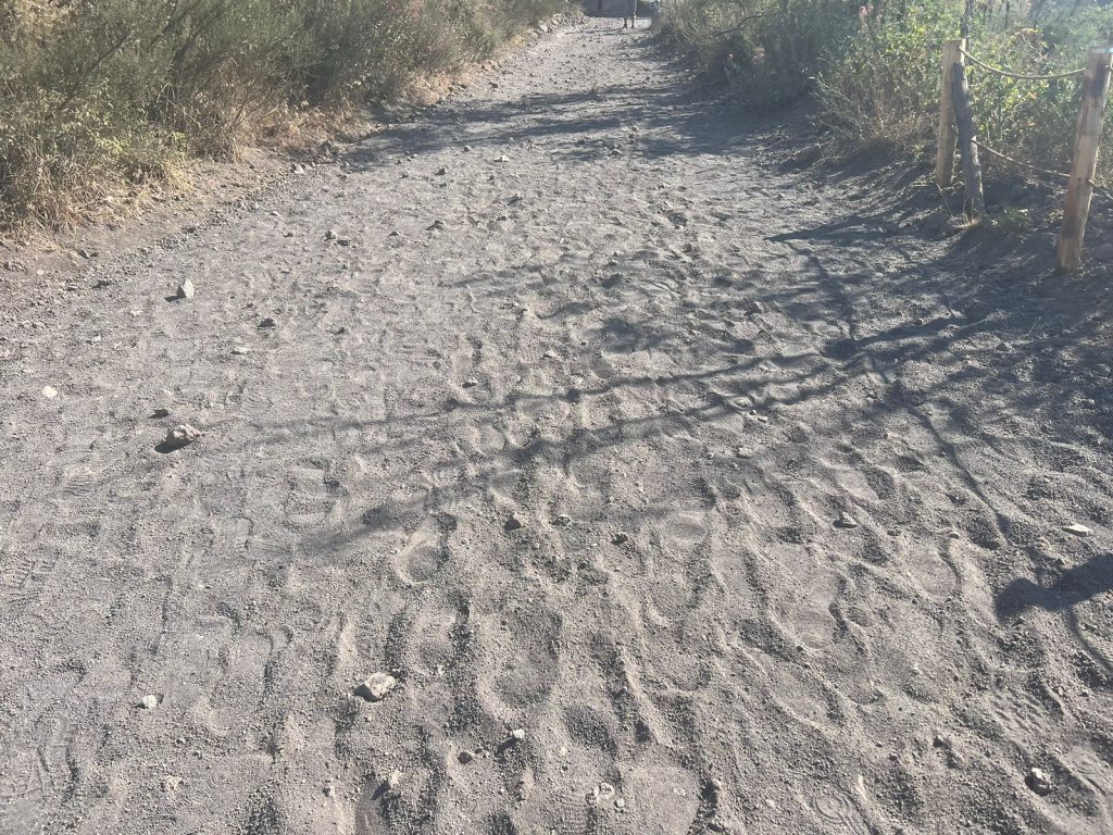 Volcanic ground on Mount Vesuvius