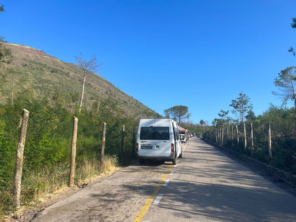 Parking area for Mount Vesuvius