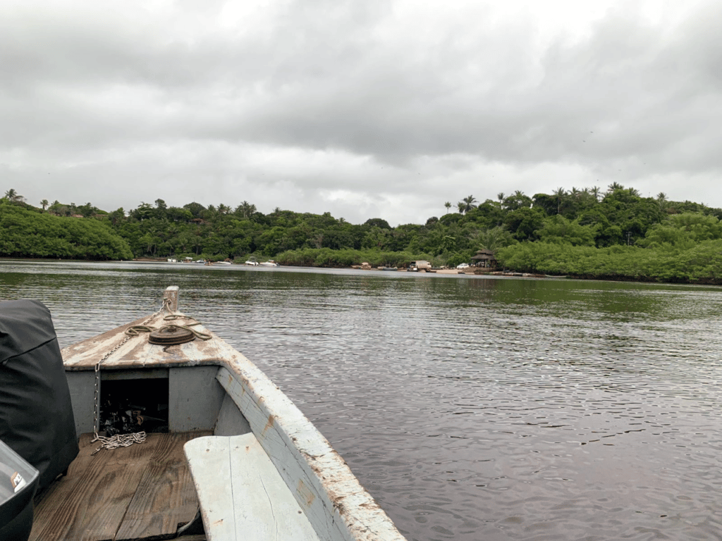 Boat to the village of Caraíva