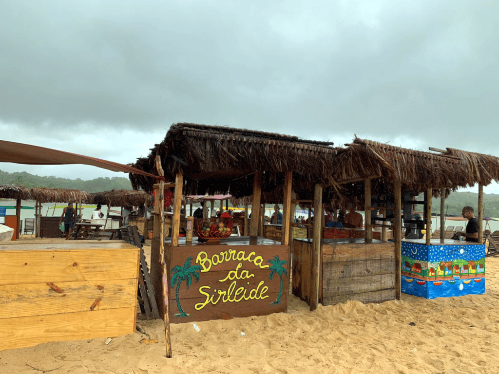 Stalls at Praia da Barra, Caraíva