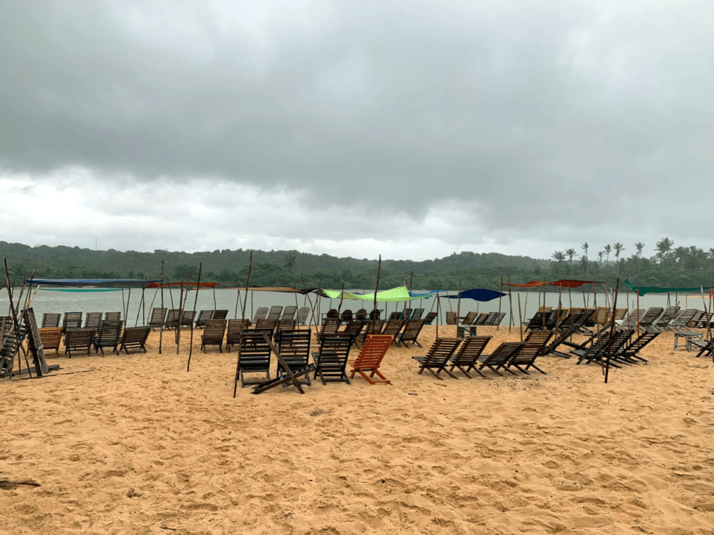 Chairs at Praia da Barra, Caraíva