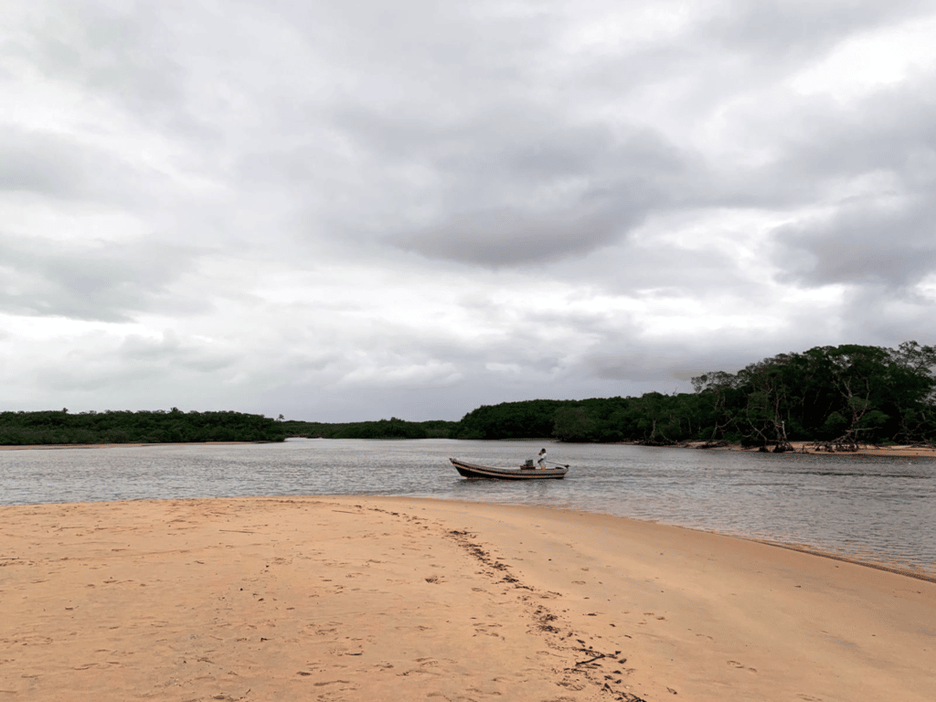 Boat to Ponta do Corumbau