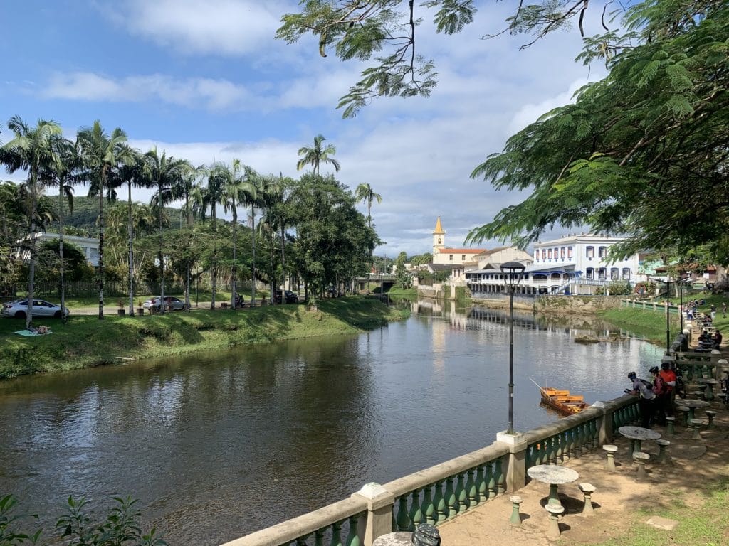 Boat on the Nhundiaquara River, Morretes