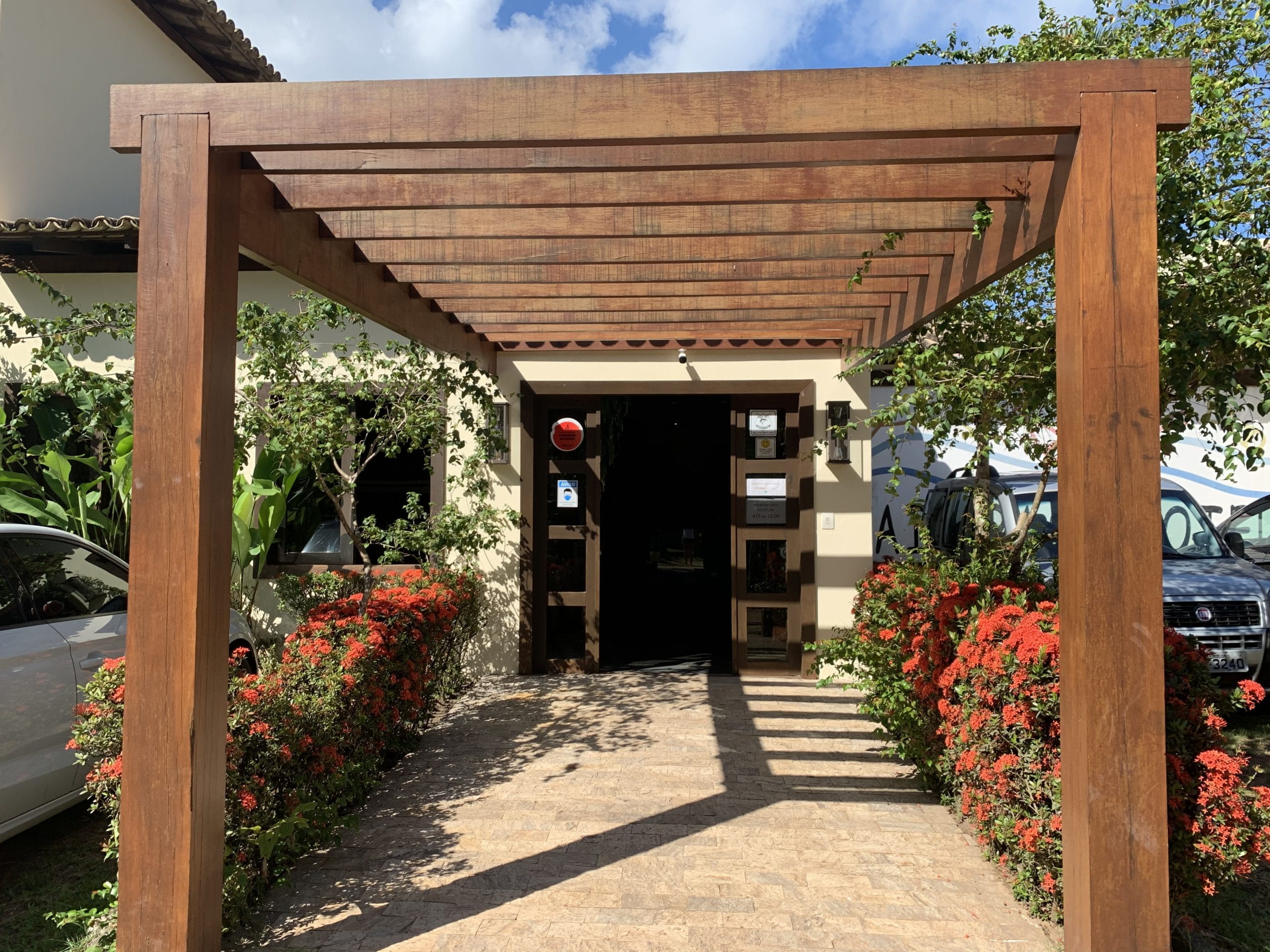 Entrance to Hotel Taipabas, Barra Grande