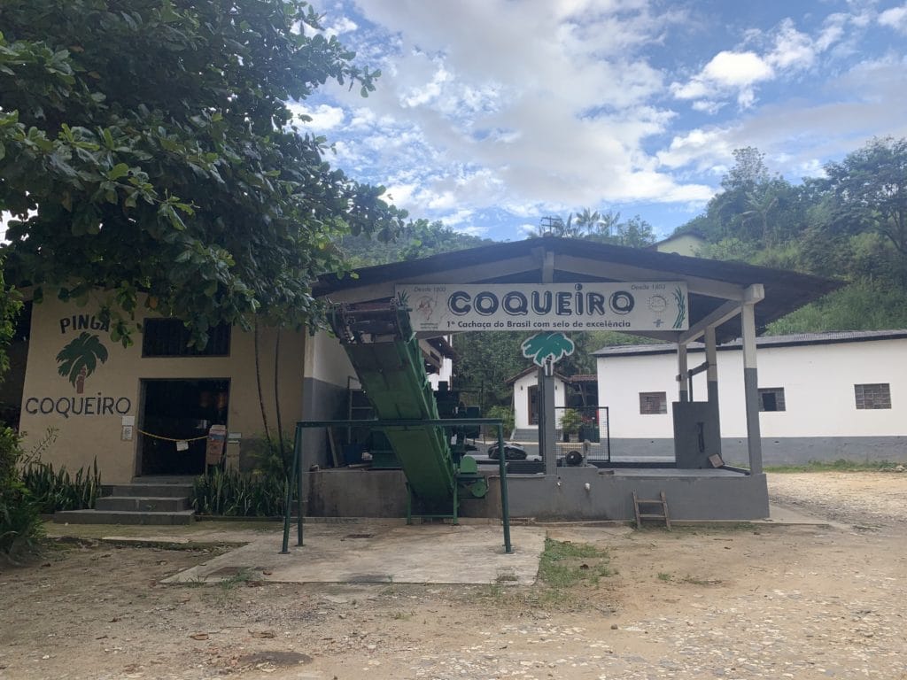 Entrance to Cachaçaria Coqueiro, along Paraty’s cachaça route