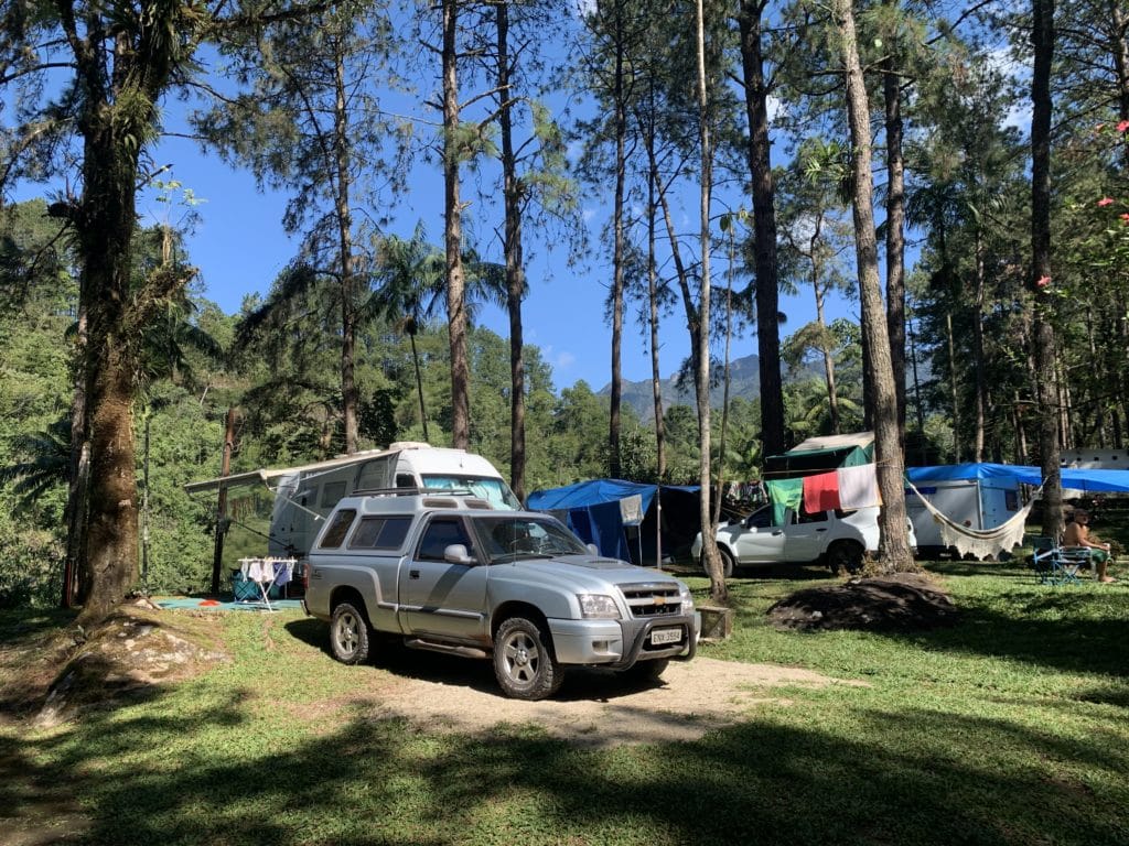 Motorhome area at the campground, Serrinha do Alambari